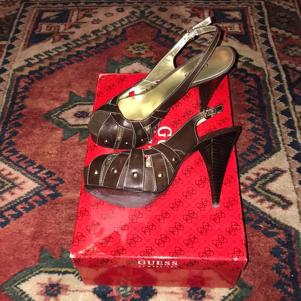 Guess heels size 6 1/2 worn once